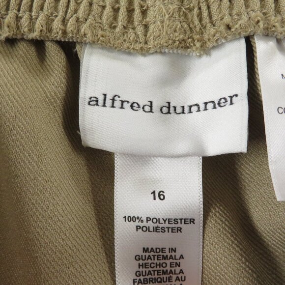 New! Alfred Dunner Classics Size 16 Tan Solid - Picture 5 of 5